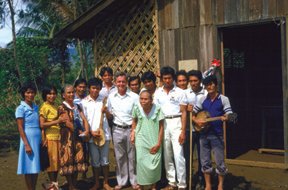 Fr. Mike Traher was missioned to the island of Leyte in the Philippines for 10 years. He says, “I learned to walk with the people in hard times, to be part of God’s compassion and care for the poor, and to celebrate life with them each day, trusting in God to provide.