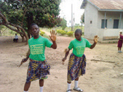 Students at the St. Francis School for the Deaf entertain with a traditional Tiv dance at the school’s 36th anniversary celebrations this year. Vandeikya, Nigeria.
