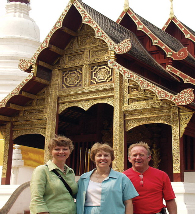 L-R: Anne Harty, Susan Keays, and Glenn Harty, Scarboro lay missioners serving in Thailand. The Hartys were missioned in 2006 and work at the Camillian Social Centre in Chiang Rai. Susan was missioned in 2002 and works at the Migrant Learning Centre in Chiang Mai