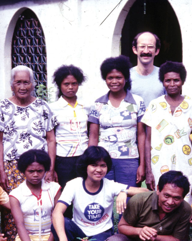 Lay missioner Gary Saulnier (back row above) studied herbal medicine with rural mananambal (practitioners of traditional medicine) in the Philippines and compiled a book on Visayan herbal medicine in 1981 that is still widely used by the community-based health program of the Visayan-speaking regions of the Philippines.