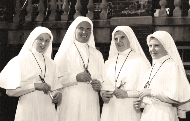 The first OLMs to arrive in Brazil in 1964. L-R: Sisters Cecile Turner, Mona Kelly, Mary Deighan, and Maejanet MacDonell