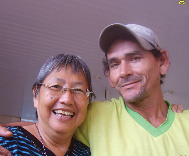 Sister Lucy Lee at the Centro Convivencia, a meeting place for people with AIDS to pray, do creative arts, and also where they can come for food, and to earn money through their craftmaking. Fortaleza, Brazil.